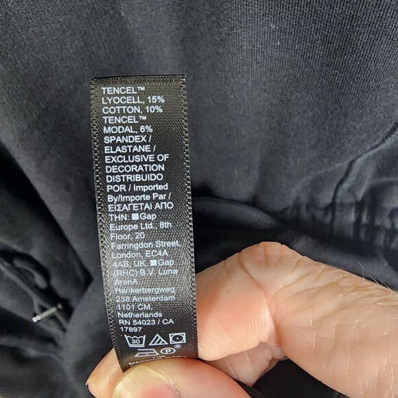 Athleta Allyson Felix Zip Cinch Waist Pullover Sweatshirt Top Fleece Black Med - Picture 5 of 8